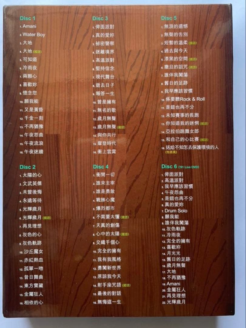 香港の伝説のロックバンド、ビヨンドBeyond101音楽大全 5CD+1DVD