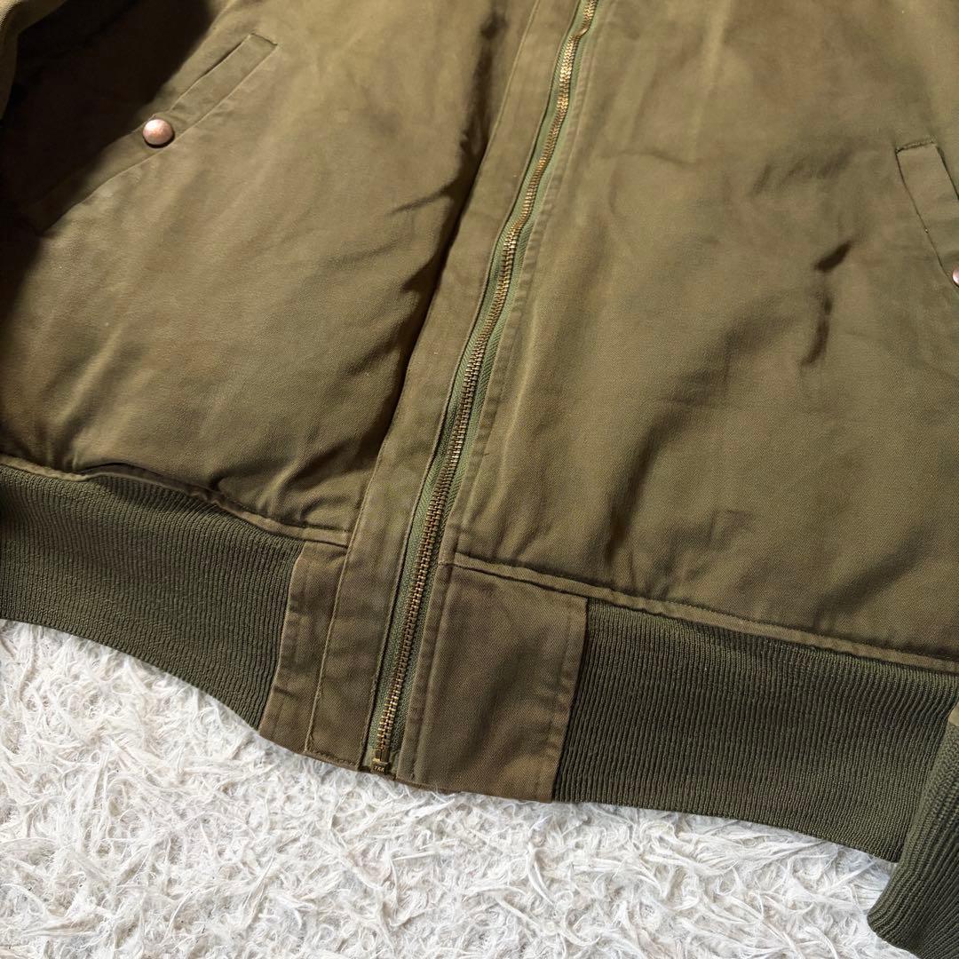 【雰囲気抜群】フライトジャケット　B-15 襟ボア　カーキ　40