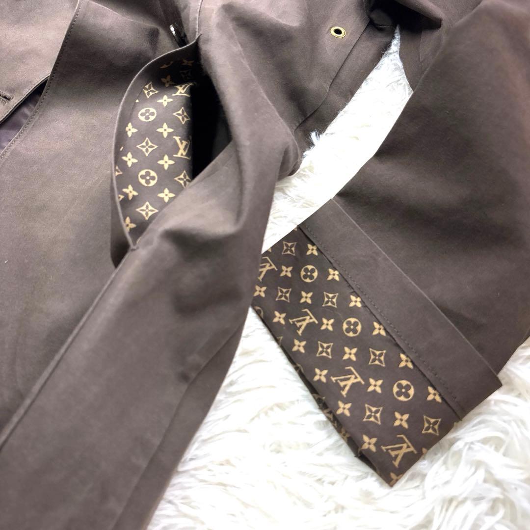 ルイヴィトン トレンチコート ゴム引きコート マッキントッシュ S モノグラム