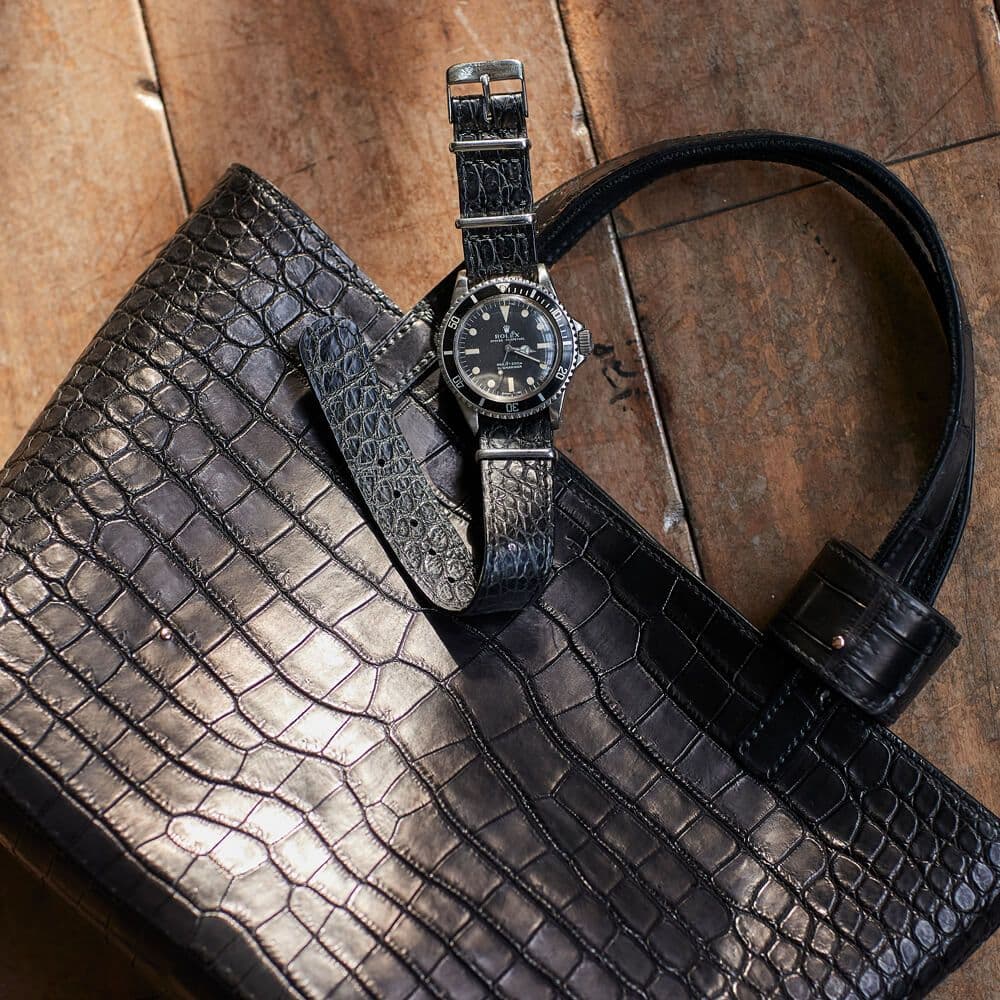 THE SOLE T・MBH別注 NATOべルト 20mmクロコダイル