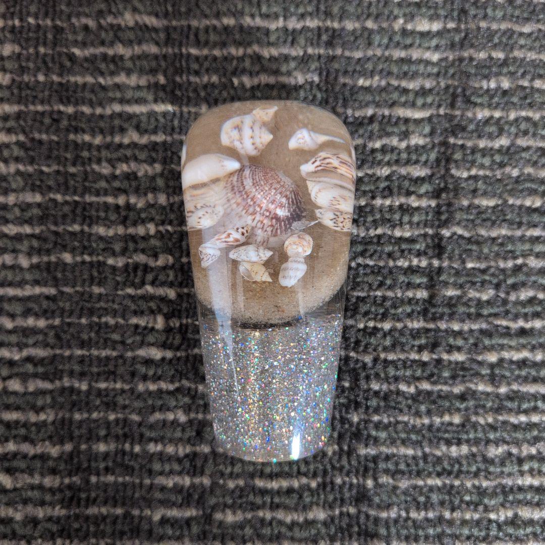 貝殻　シフトノブ　水中花　当時物