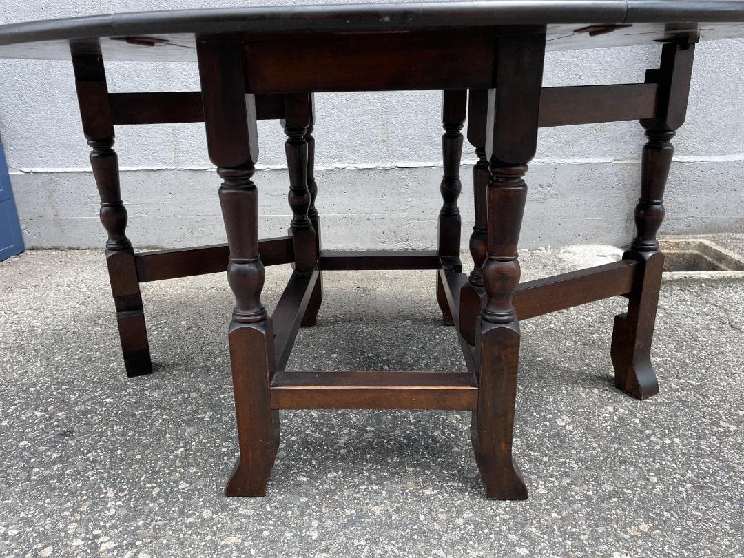 ★ 昭和 レトロ 家具 ダイニングテーブル 松本民芸家具 机 テーブル 折り畳み