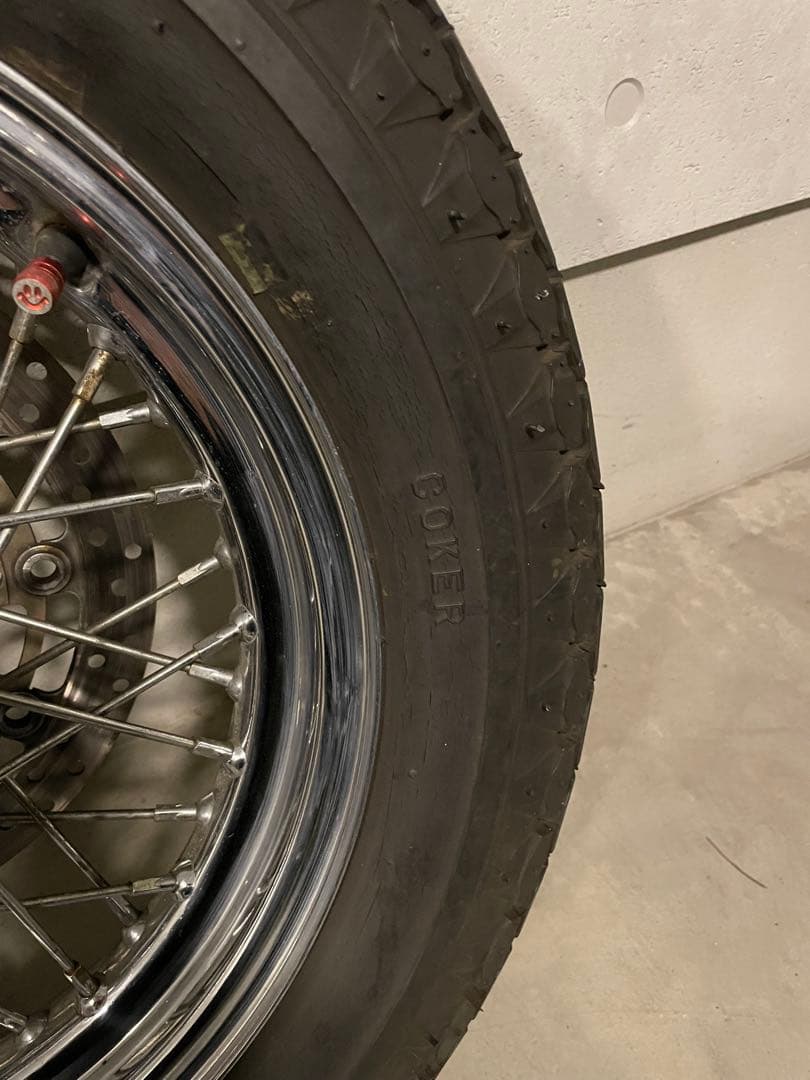 ハーレー 16インチスポークホイール コッカー 5.00X16 ベック タイヤ付