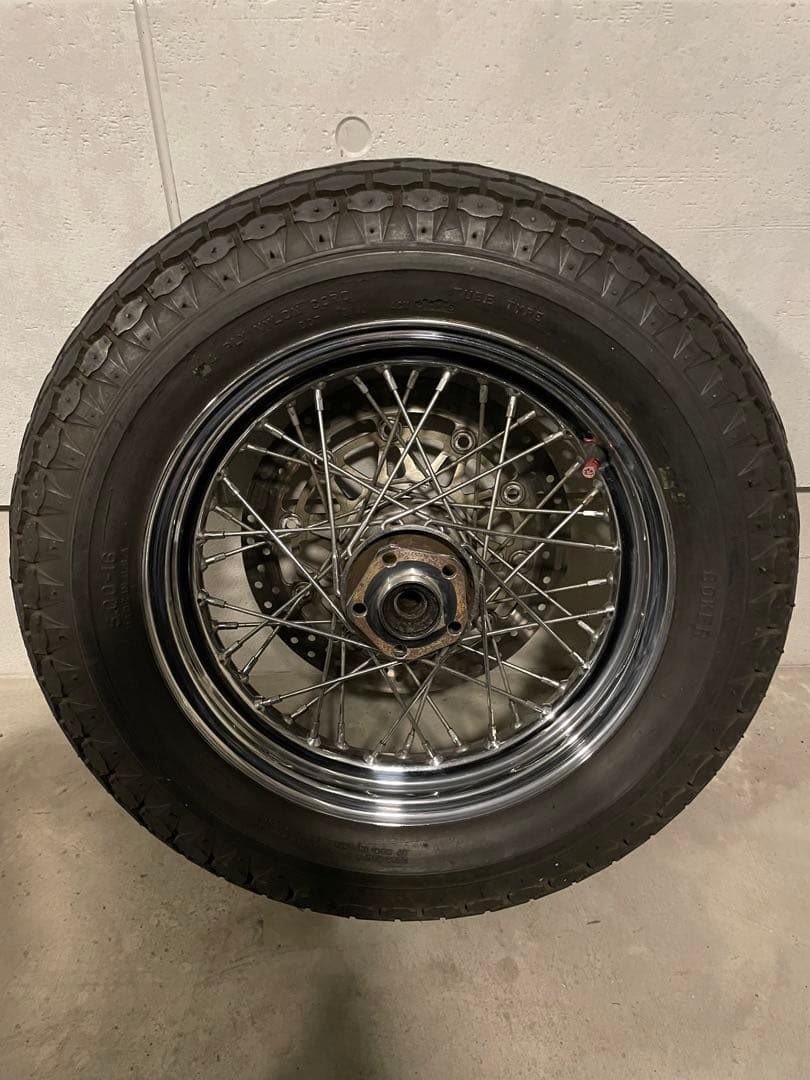 ハーレー 16インチスポークホイール コッカー 5.00X16 ベック タイヤ付