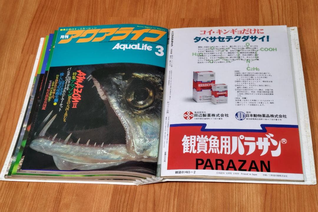 イ*3様 月刊アクアライフ 1980年 2月号～7月 合計6冊 昭和55年
