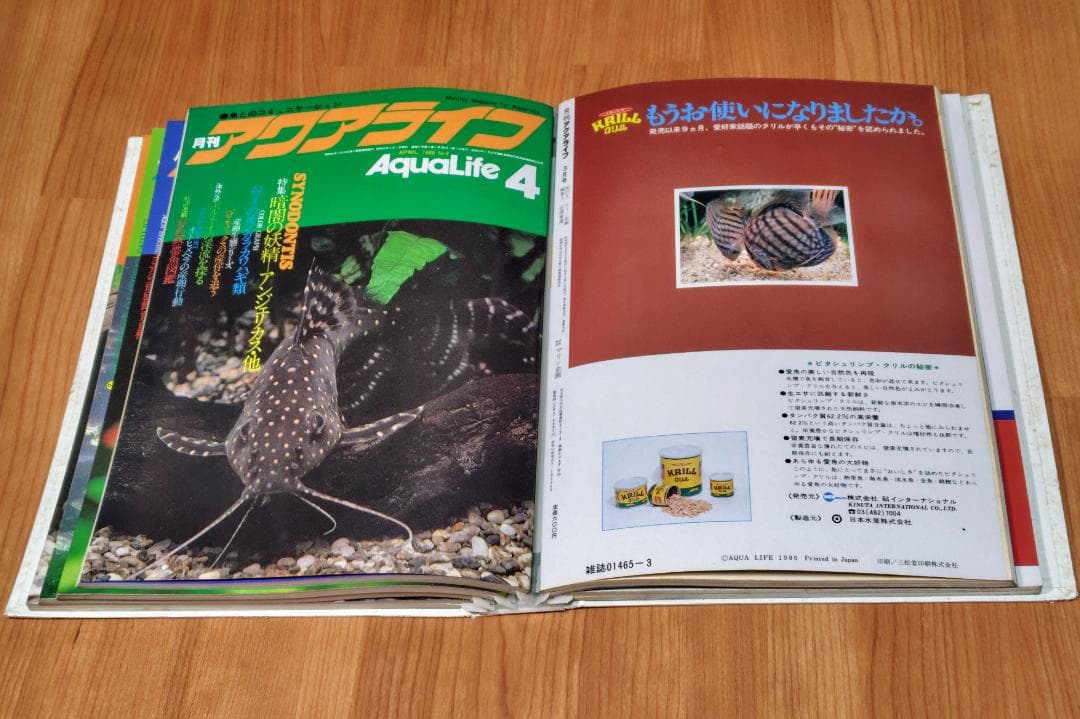 イ*3様 月刊アクアライフ 1980年 2月号～7月 合計6冊 昭和55年