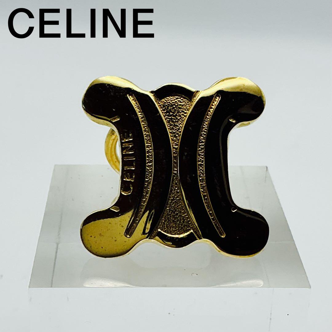 希少♡CELINE✨セリーヌ　トリオンフ　ゴールド　スカーフリング