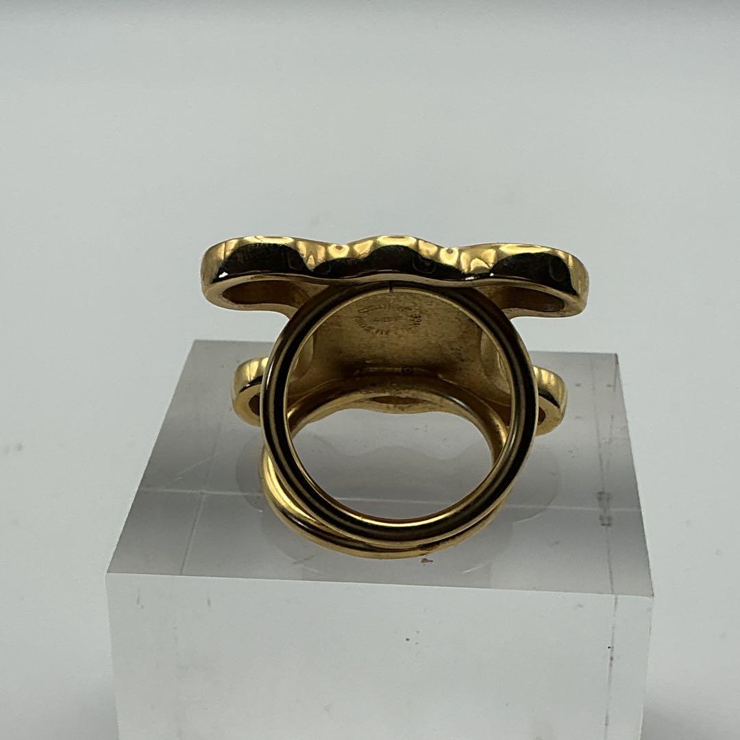 希少♡CELINE✨セリーヌ　トリオンフ　ゴールド　スカーフリング