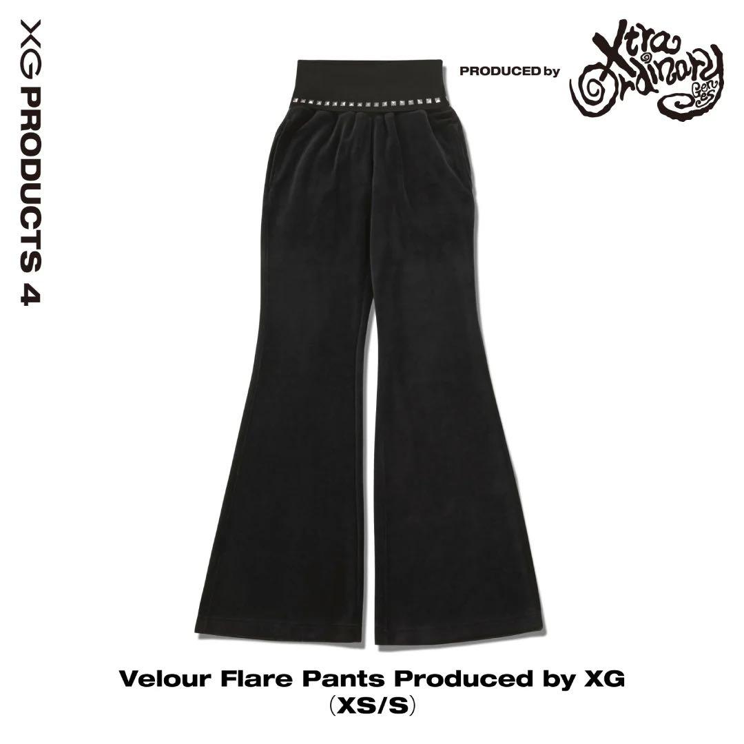 XG 【Sサイズ】Velour Flare Pants ベロアフレアパンツ
