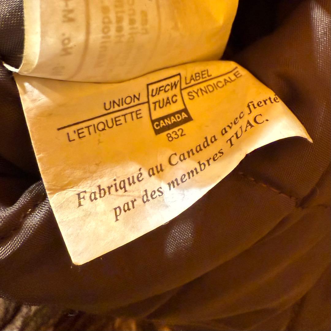 90s カナダ製　NORTHWOODS ウールレザーコンビカバーオール