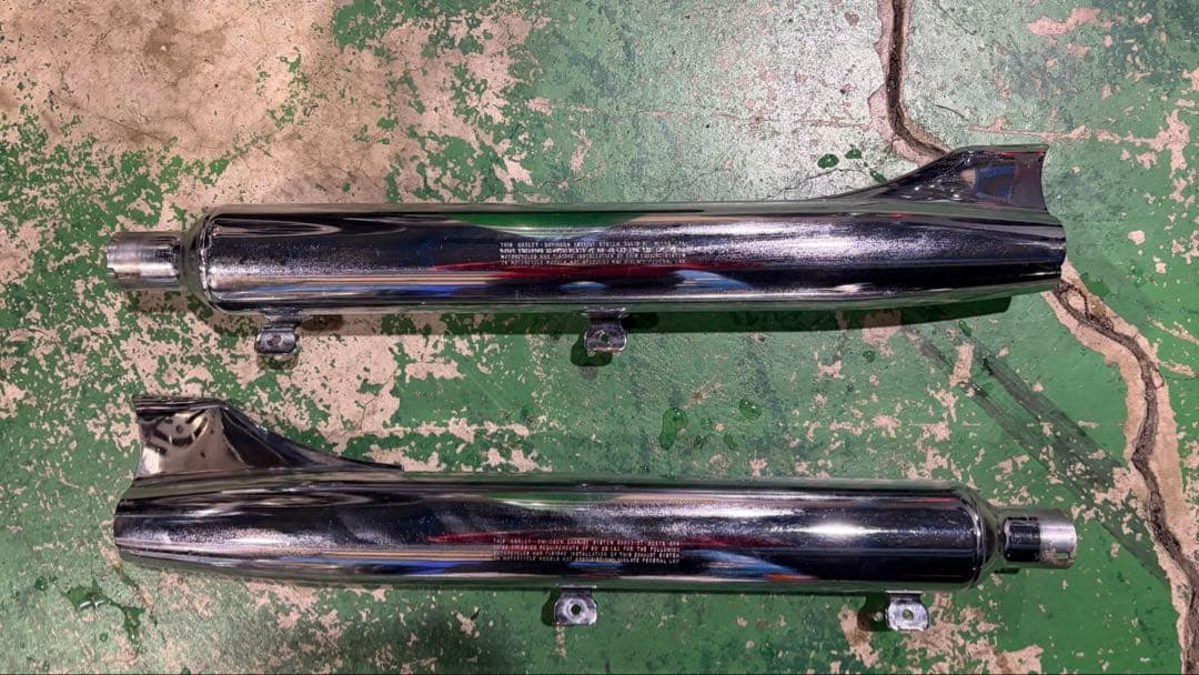 FLSTS スプリンガー 純正 フィッシュテール マフラー サイレンサー