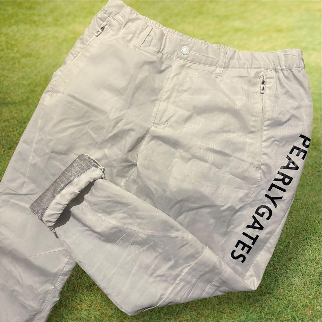 防寒　蓄熱素材　パーリーゲイツ　パンツ　XL〜XXL相当 白　ホワイト　裏地付