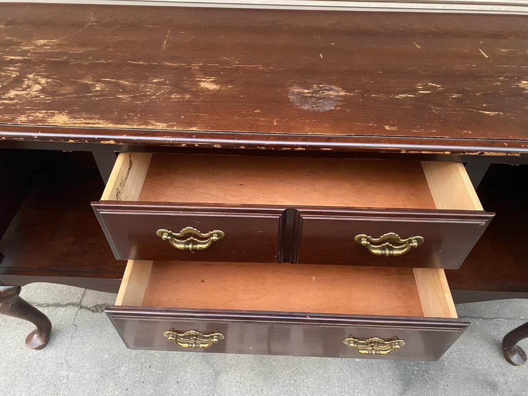 A271◆U.Sヴィンテージ「Thomasville」猫脚 サイドボード