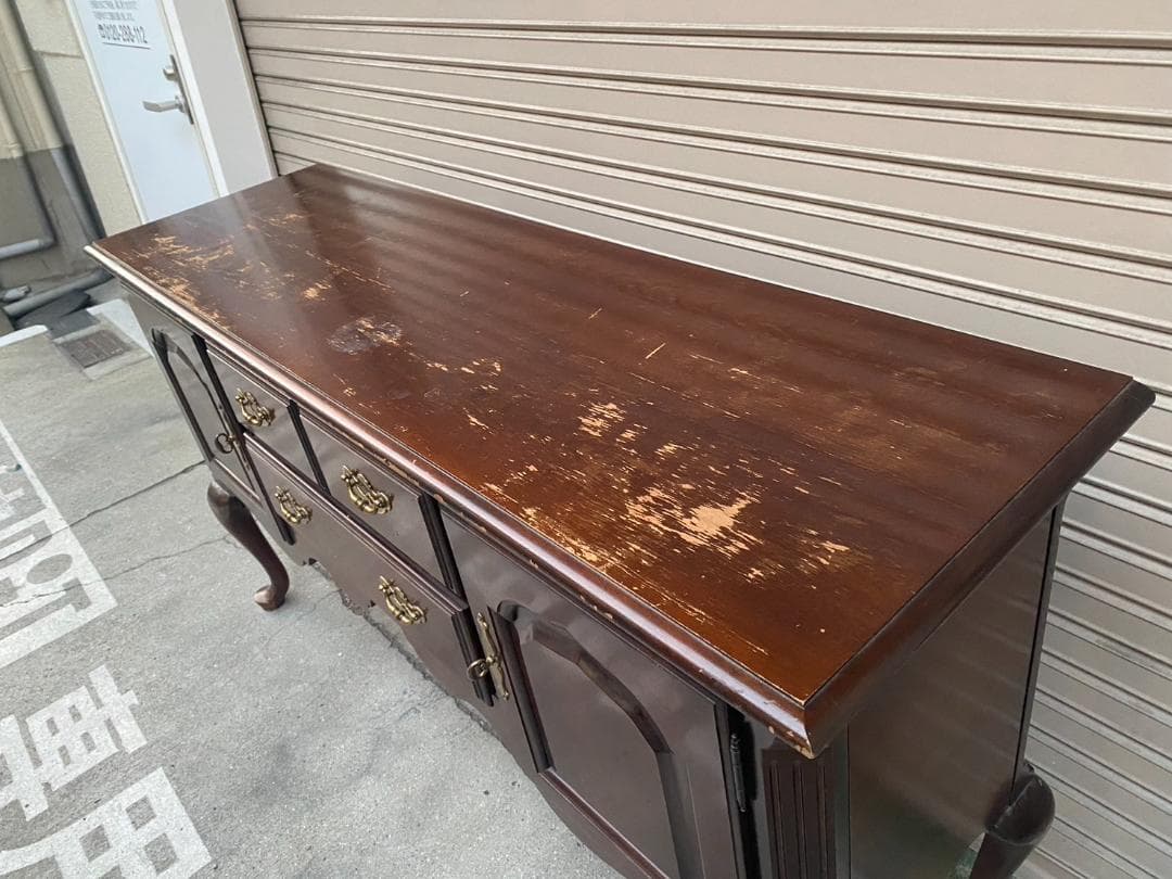 A271◆U.Sヴィンテージ「Thomasville」猫脚 サイドボード