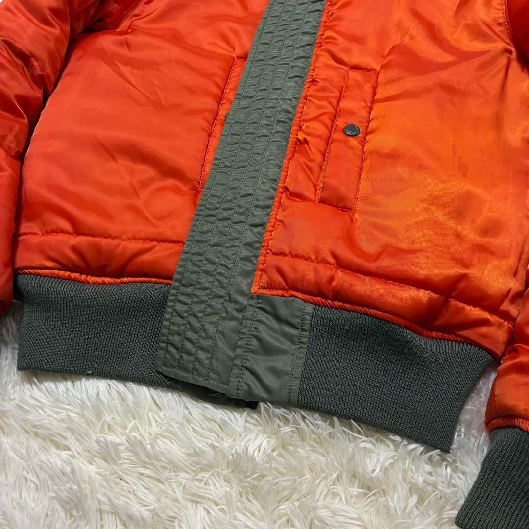 AVIREX フライトジャケット アーチロゴ コマーシャルロゴ M カーキ