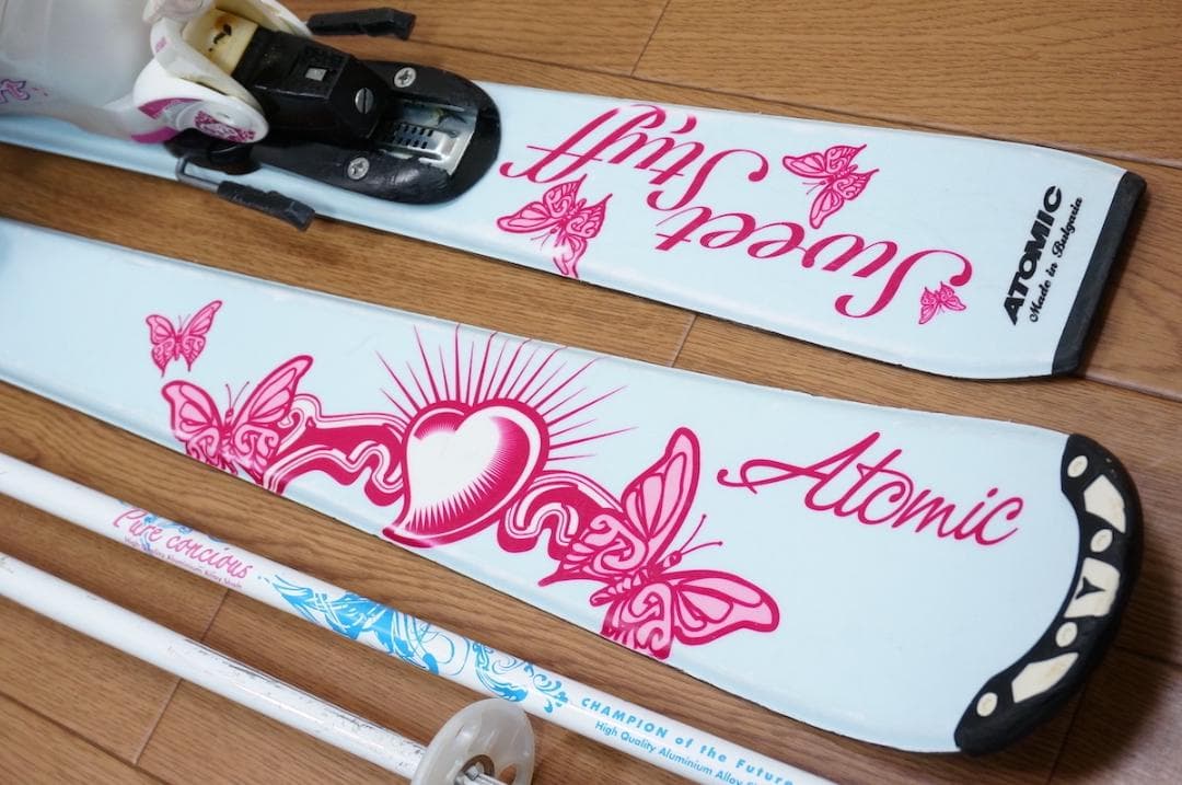 メンテ済 120cm 靴21cm ATOMIC 子供用スキーセット
