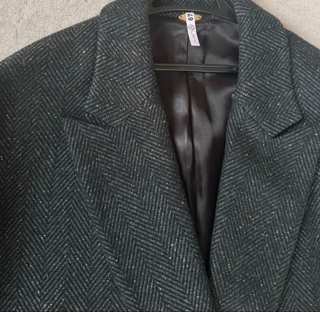 Deuxieme Classe ネップツイードハーフコート