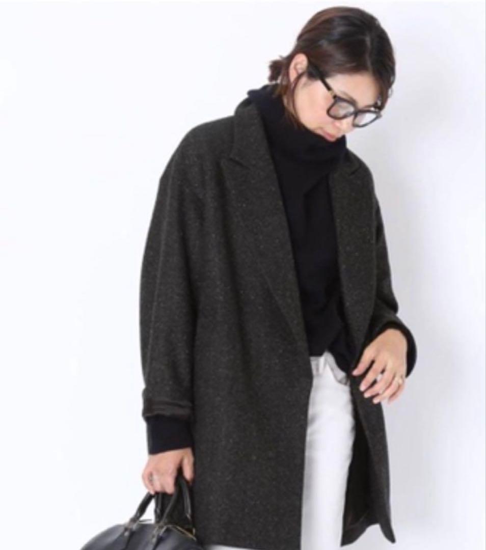 Deuxieme Classe ネップツイードハーフコート