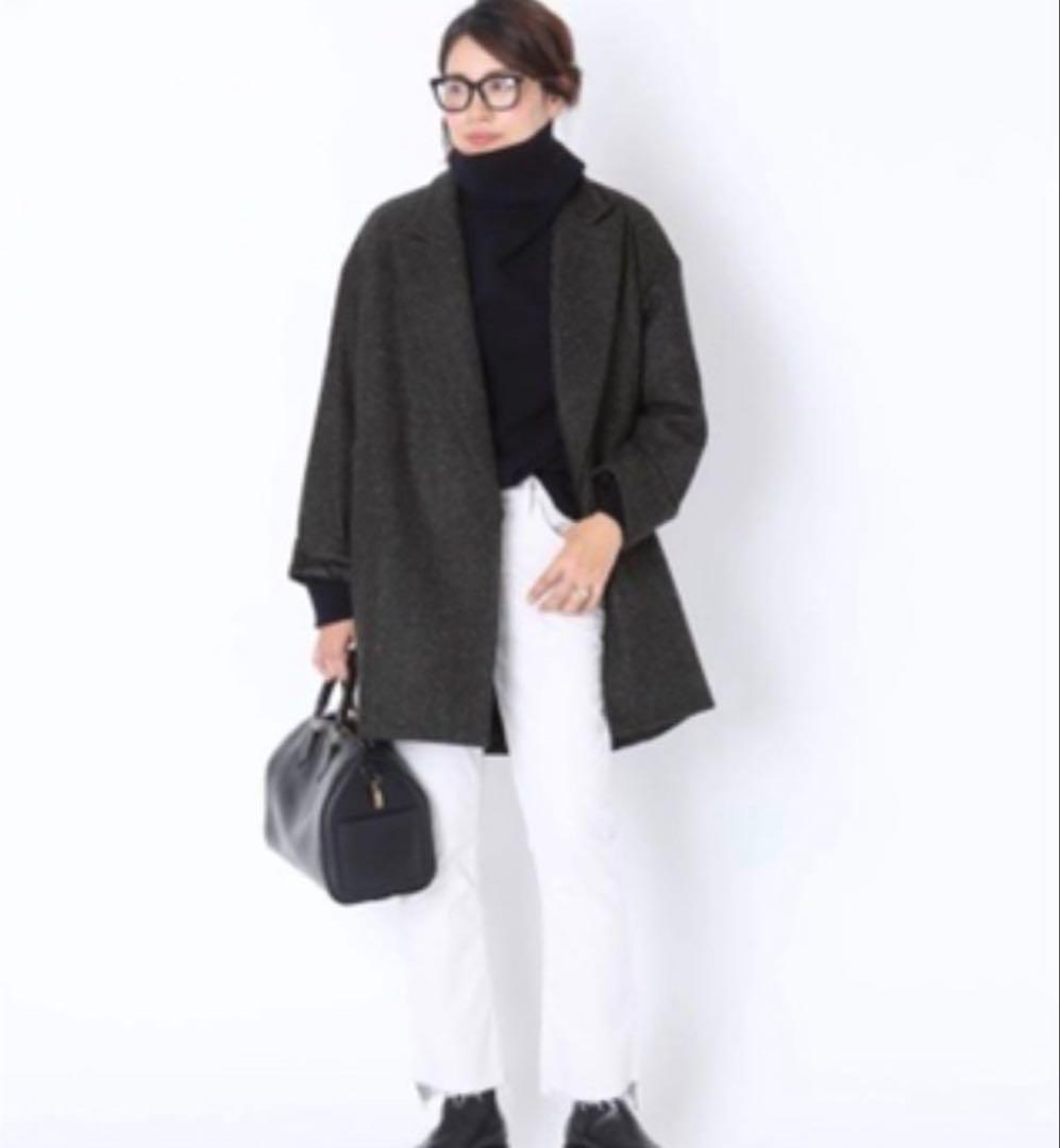 Deuxieme Classe ネップツイードハーフコート