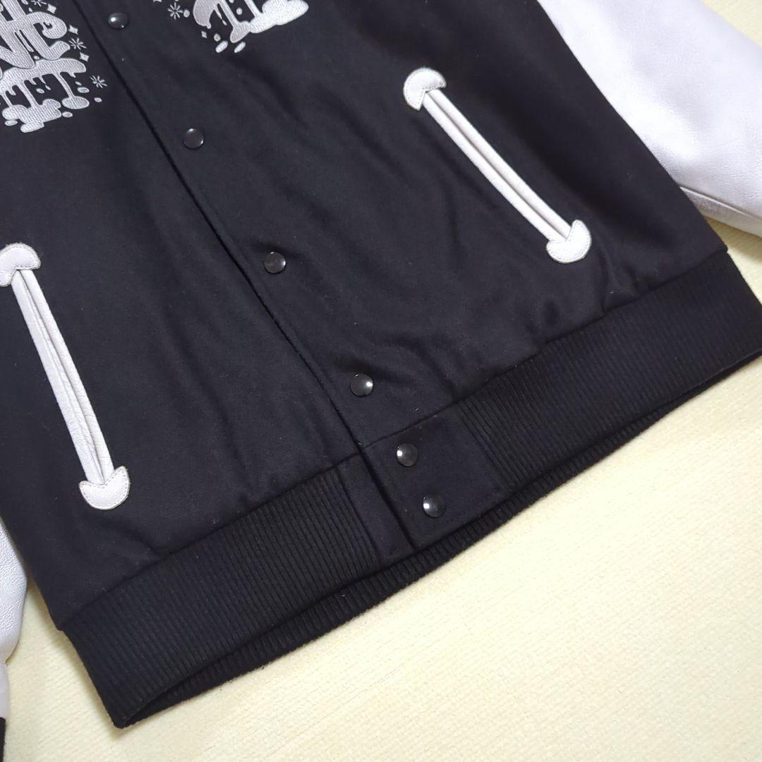 FAT ESOW Sb トリプルコラボ スタジャン 袖レザー切替 メルトンウール