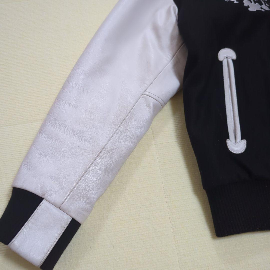 FAT ESOW Sb トリプルコラボ スタジャン 袖レザー切替 メルトンウール