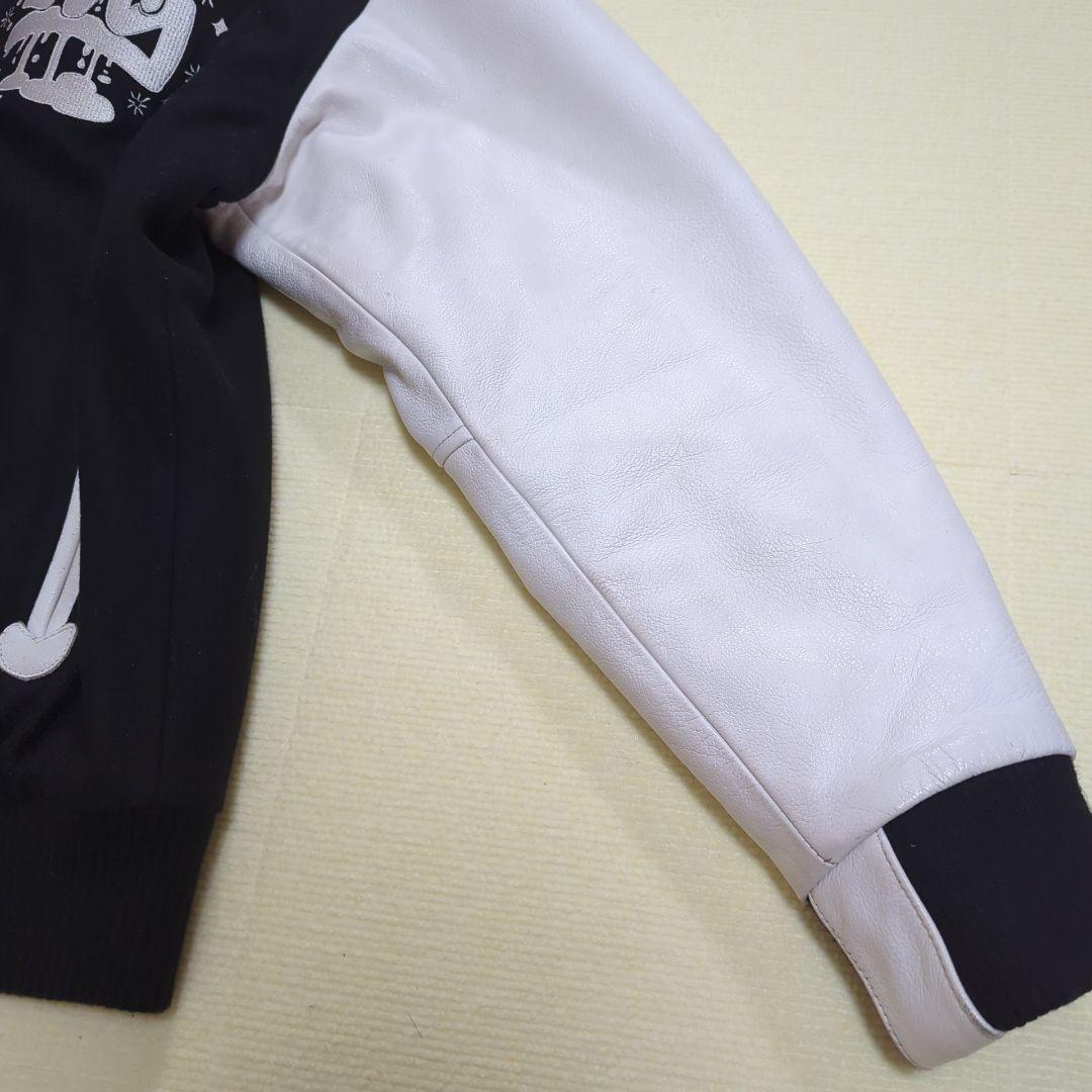 FAT ESOW Sb トリプルコラボ スタジャン 袖レザー切替 メルトンウール