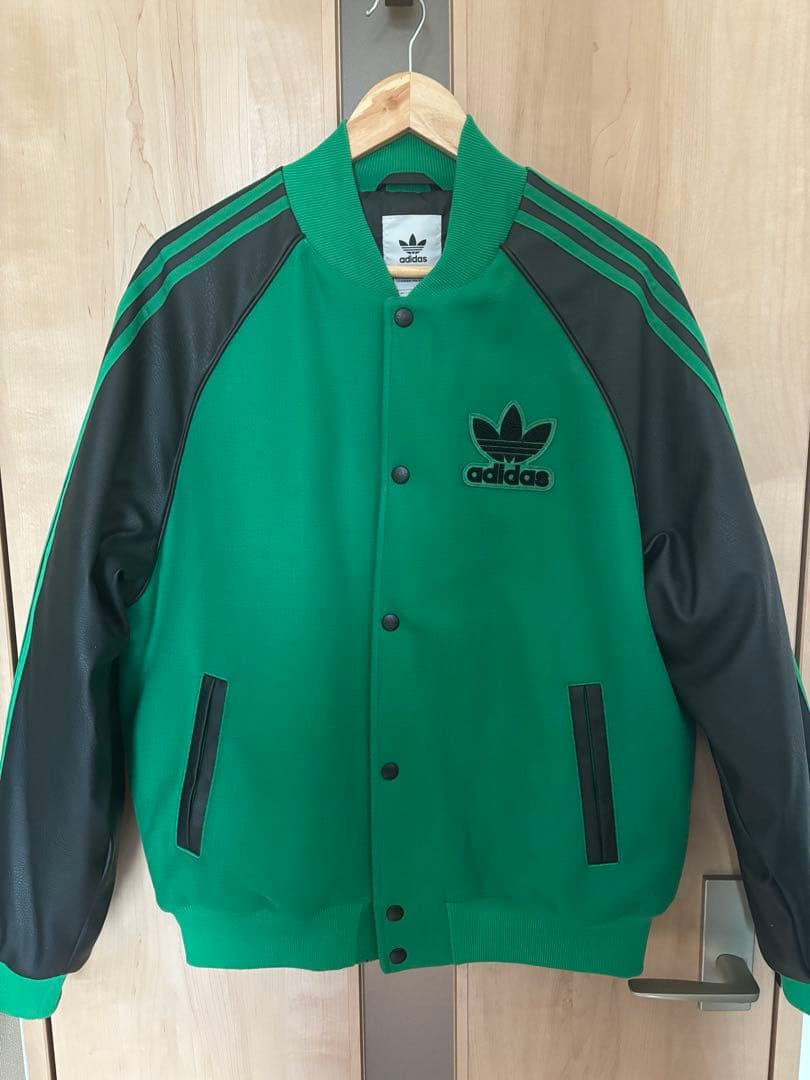 adidas originals スタジアムジャンパー グリーン/ブラック