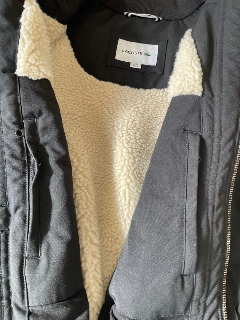 ラコステ　M相当　ボンバージャケット　BH9359 ブラック