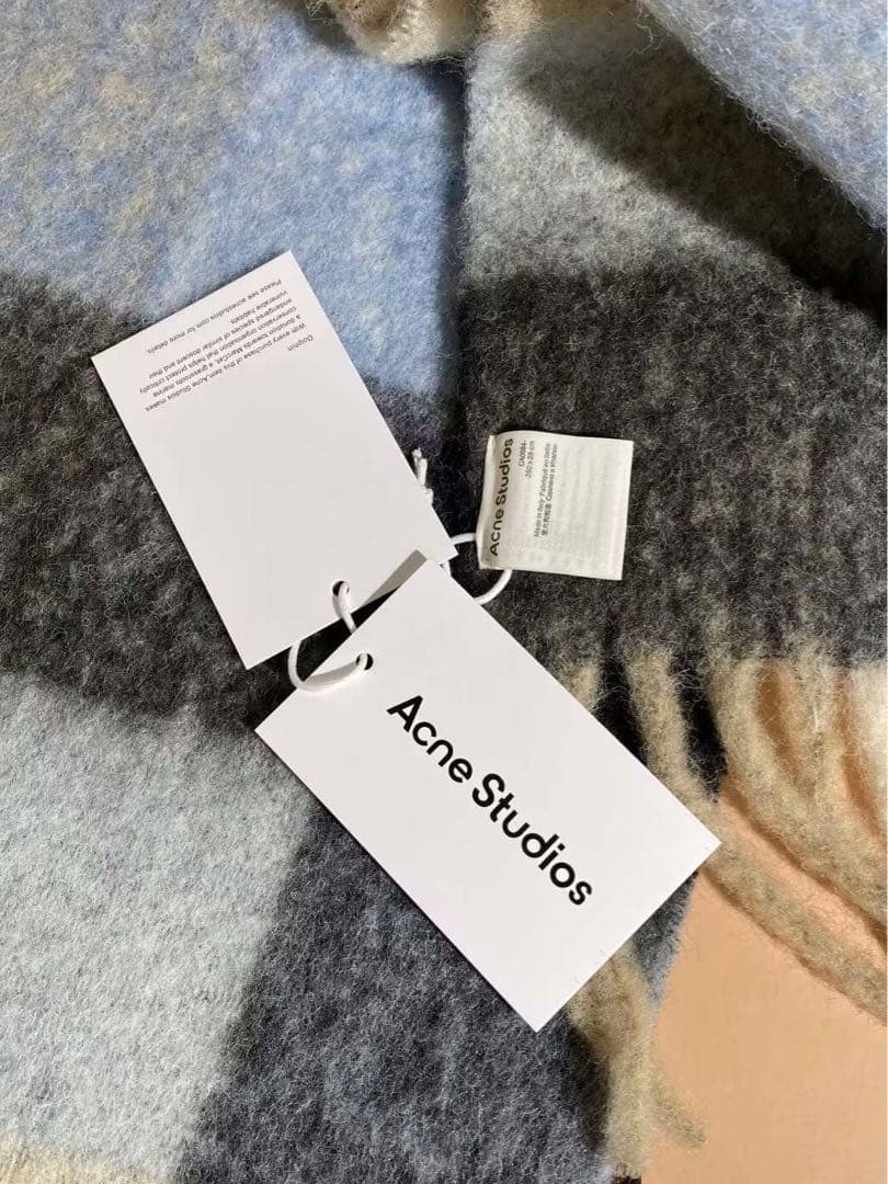 Acne Studios モヘアチェックスカーフ　マフラー