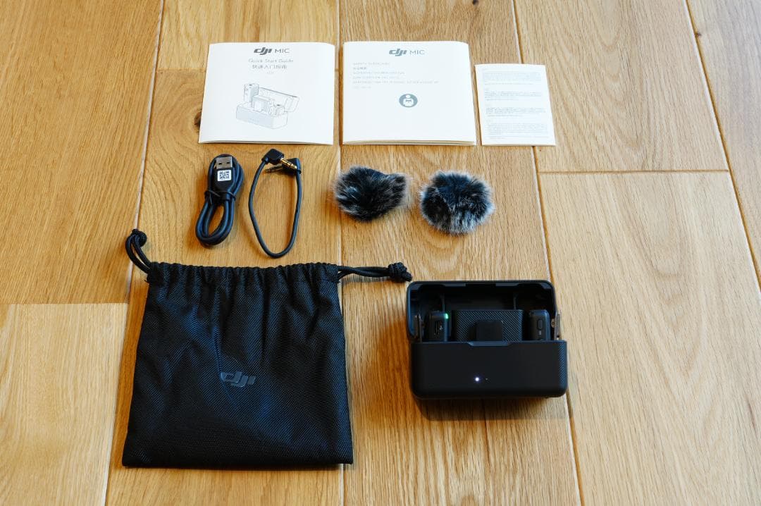 【超美品】DJI Mic（トランスミッター２ + レシーバー１ + 充電ケース）