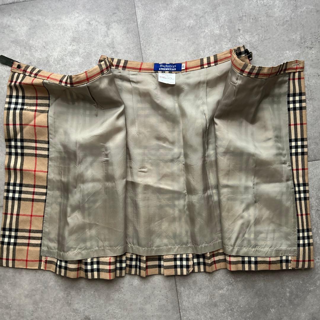 BURBERRY ノバチェック　プリーツ　スカート　ウール　Y2K