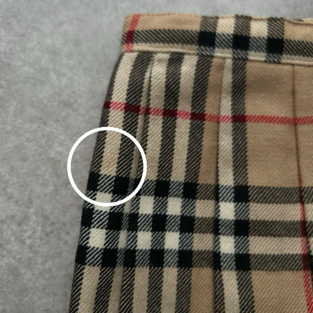 BURBERRY ノバチェック　プリーツ　スカート　ウール　Y2K