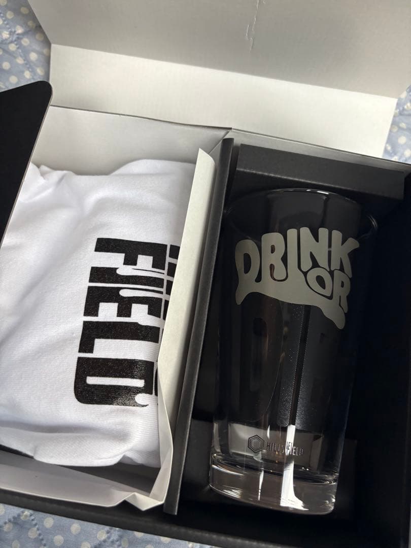 HILLS FIELD DRINK OR DIE グラス + Tシャツ