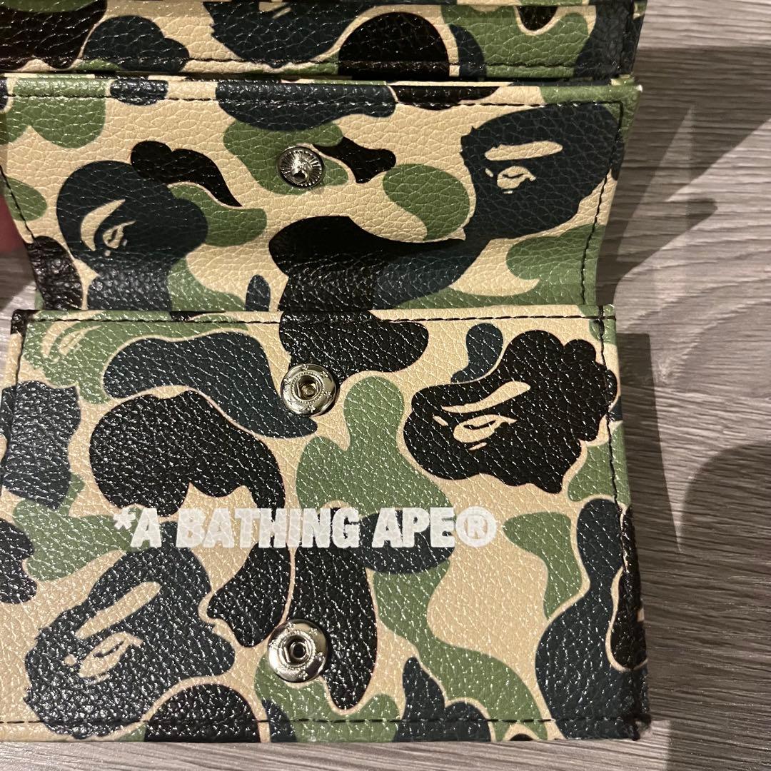 ABC CAMO MINI WALLET BAPE 二つ折り財布 ミニ財布