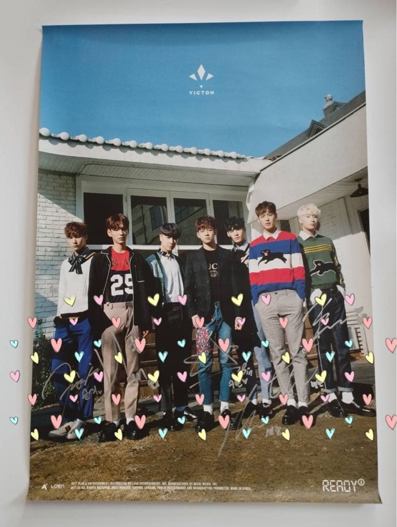 VICTON サイン入りポスター 当選通知付き