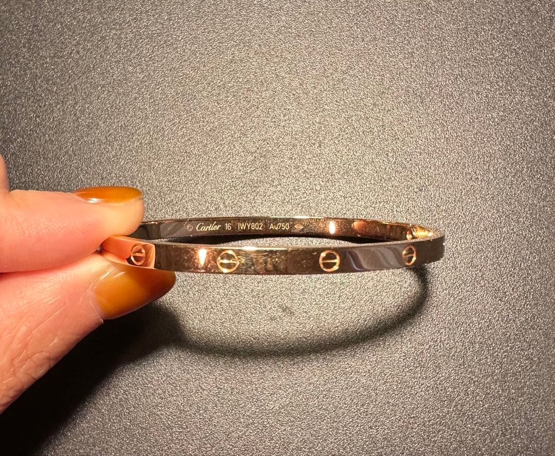 新品！保証書付 カルティエ Love ブレスレット ピンクゴールド　16cm