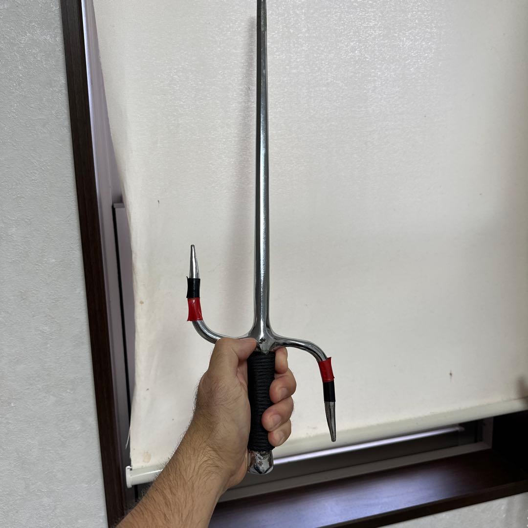 クロム卍釵 シルバー 黒 赤