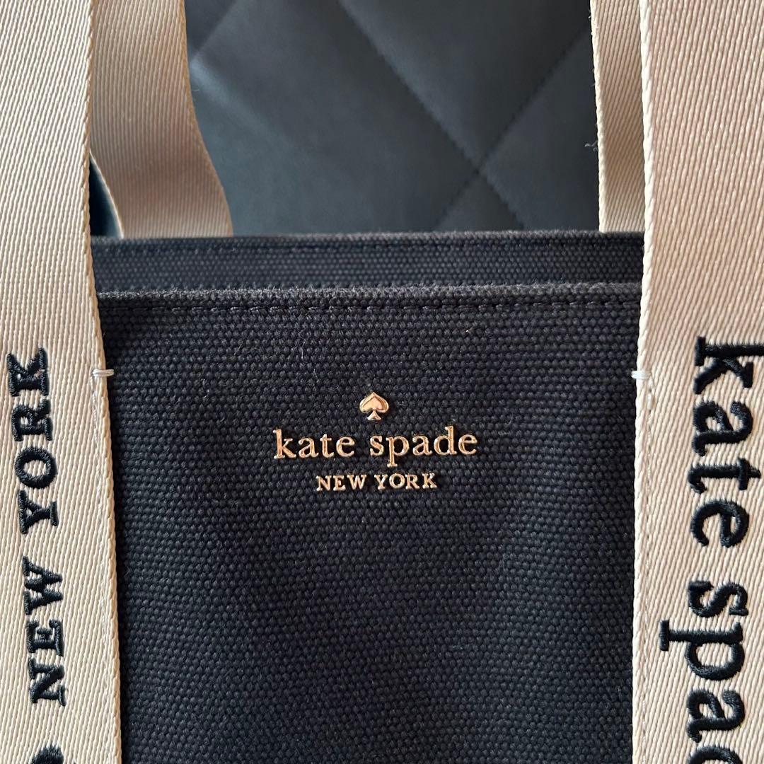 [末使用]お値下げ　 ケイトスペードキャンバストートバッグ25SS！