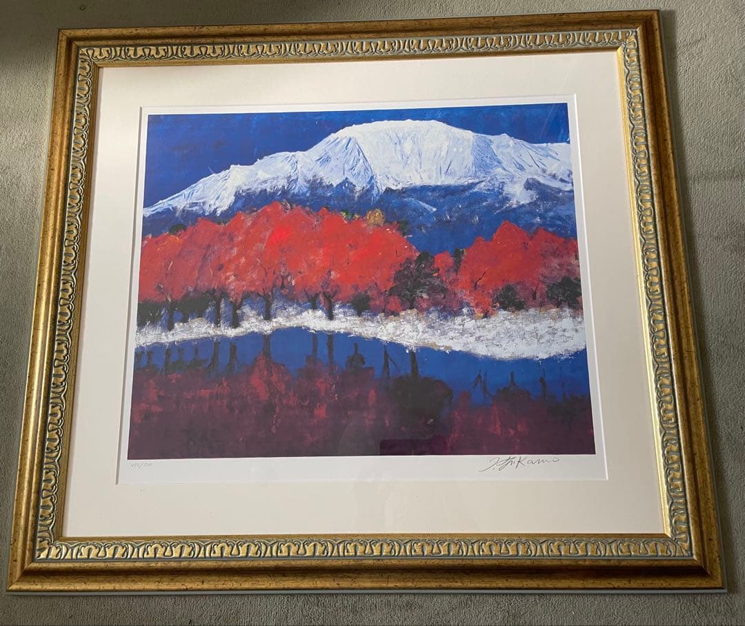 『専用‼️』深見東州 「琵琶湖から見る秋の実りの伊吹山」