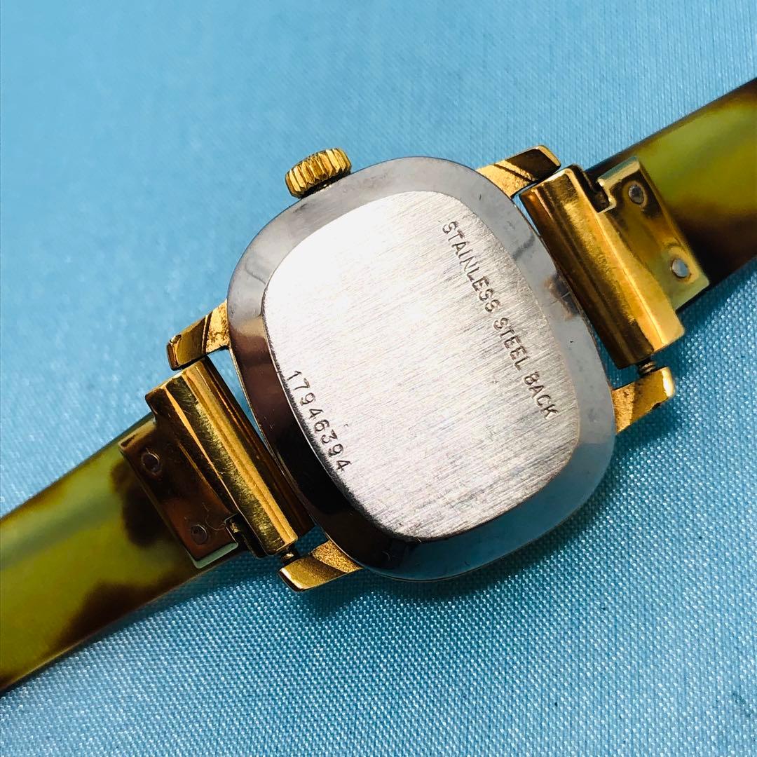 ロンジン 鼈甲ベルト 手巻き レディース腕時計 稼働品