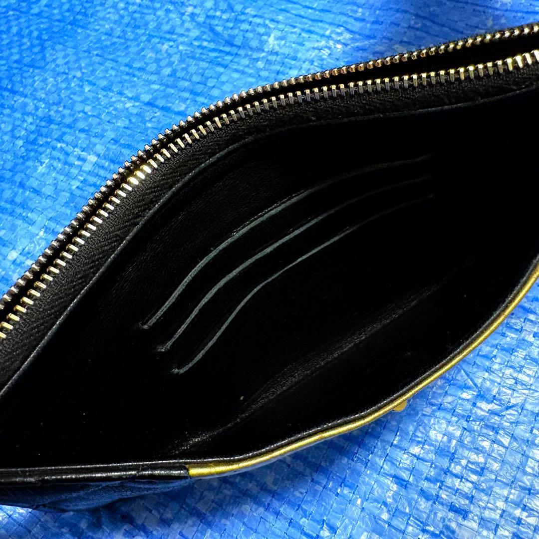 CHANEL⬛︎ウォレット⬛︎長財布⬛︎クロコ型押し⬛︎キルティング⬛︎レザー⬛︎ブラック