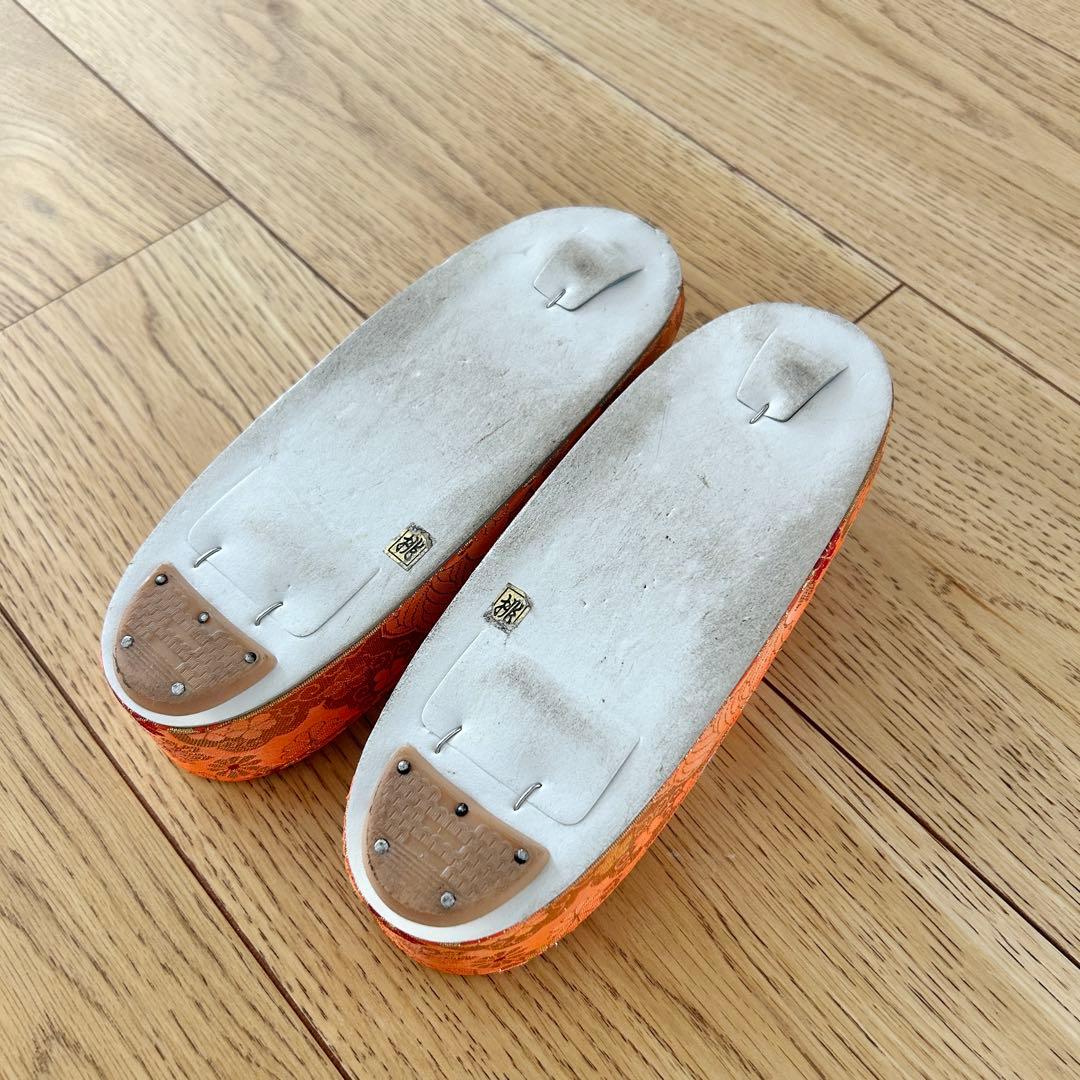 正絹　七五三 女の子7歳着物・帯セット　赤　レトロ　アンティーク