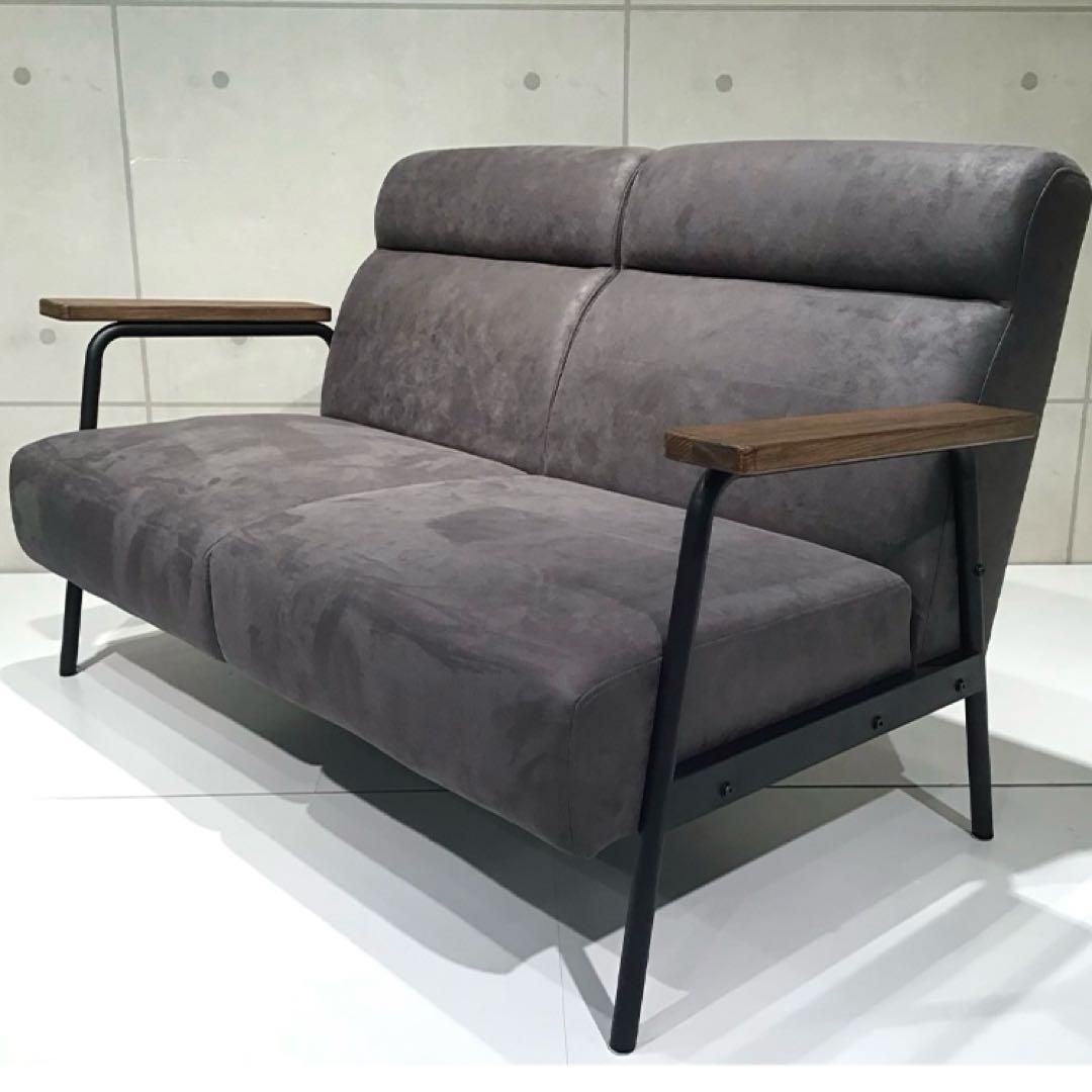 【NOCE】 ソファ NC728A 2人掛け ダークグレー