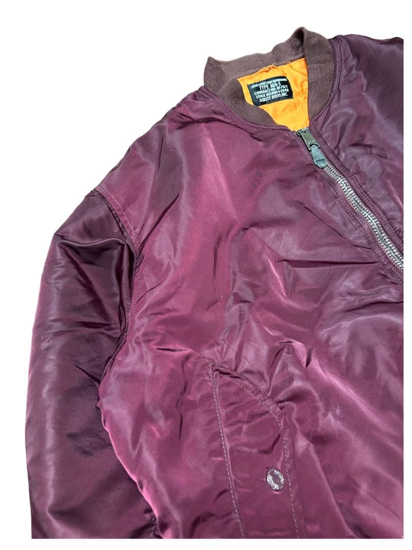 希少カラー Schott ショット MA-1-1949 ワインレッド ma-1