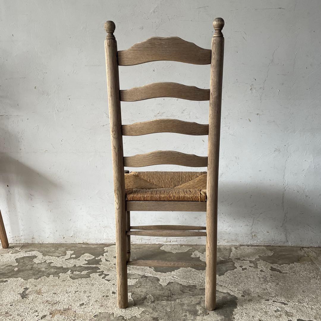 SUMMER SALE 7/4〜7/31 ダイニング藁チェア　剥離　no3