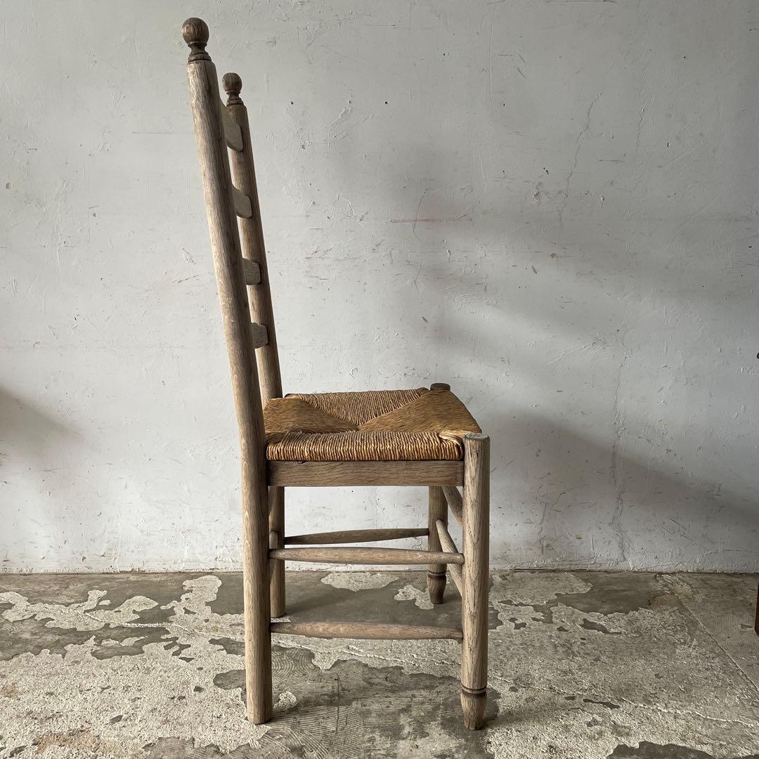 SUMMER SALE 7/4〜7/31 ダイニング藁チェア　剥離　no3