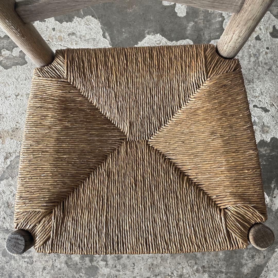 SUMMER SALE 7/4〜7/31 ダイニング藁チェア　剥離　no3