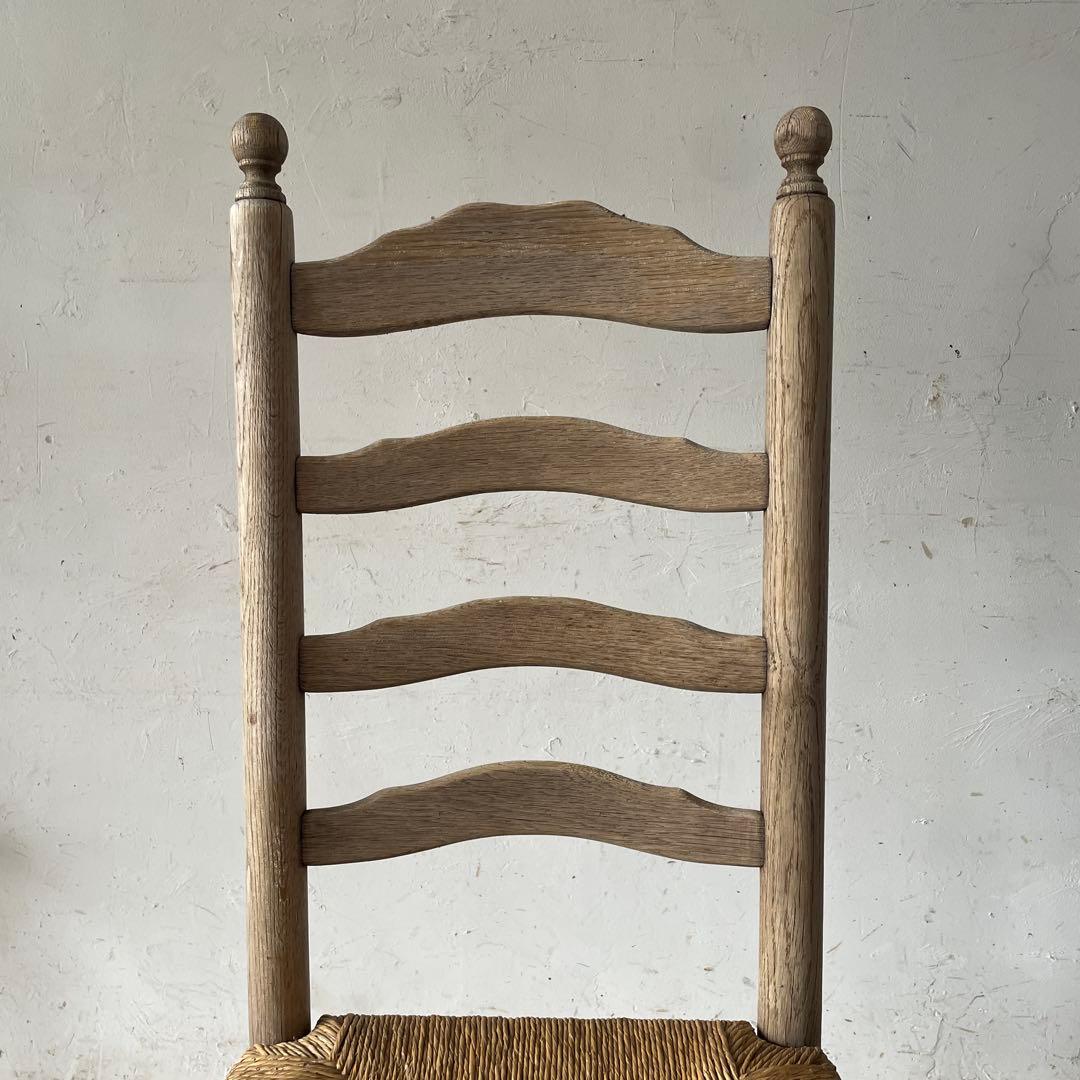 SUMMER SALE 7/4〜7/31 ダイニング藁チェア　剥離　no3