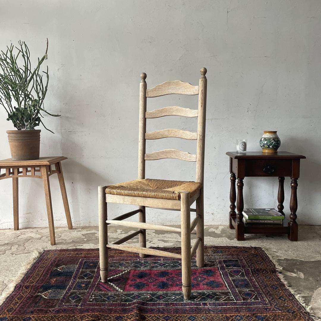 SUMMER SALE 7/4〜7/31 ダイニング藁チェア　剥離　no3