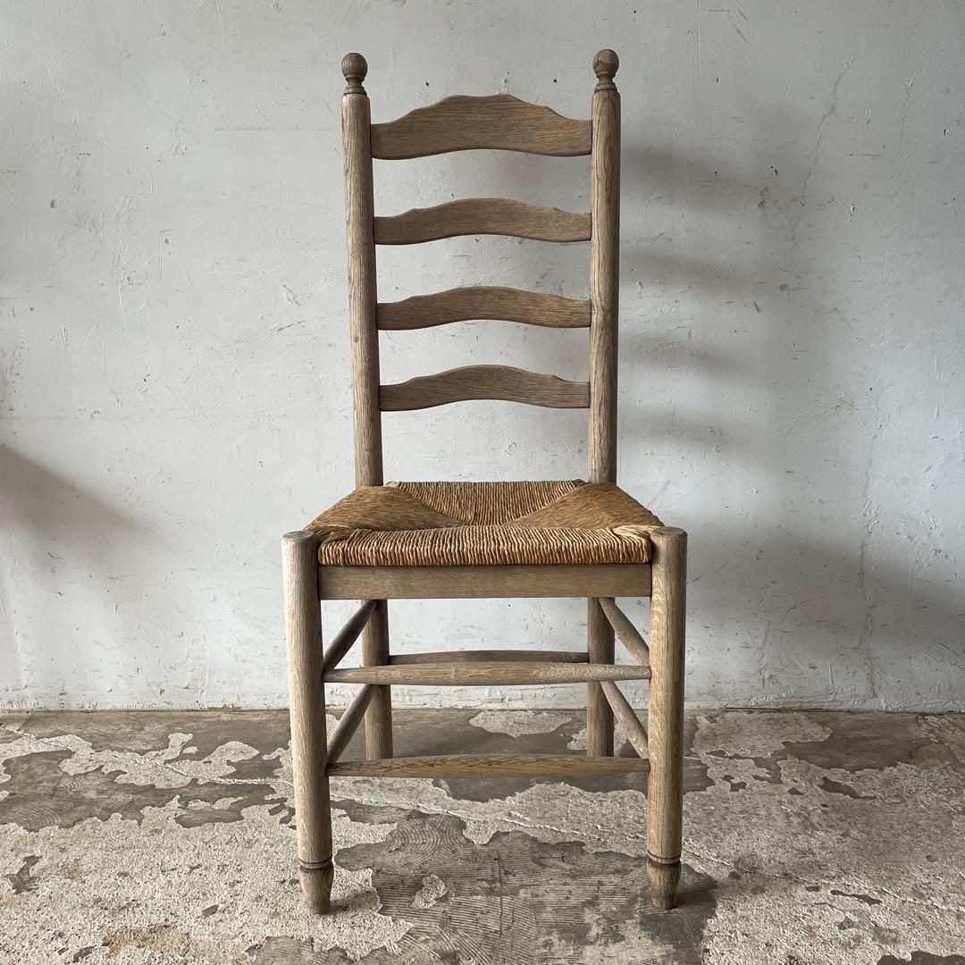 SUMMER SALE 7/4〜7/31 ダイニング藁チェア　剥離　no3